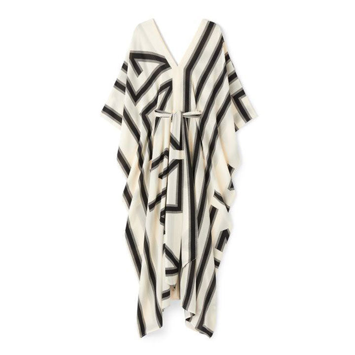 Belt005 Zebra Print Silk Dress with Belt